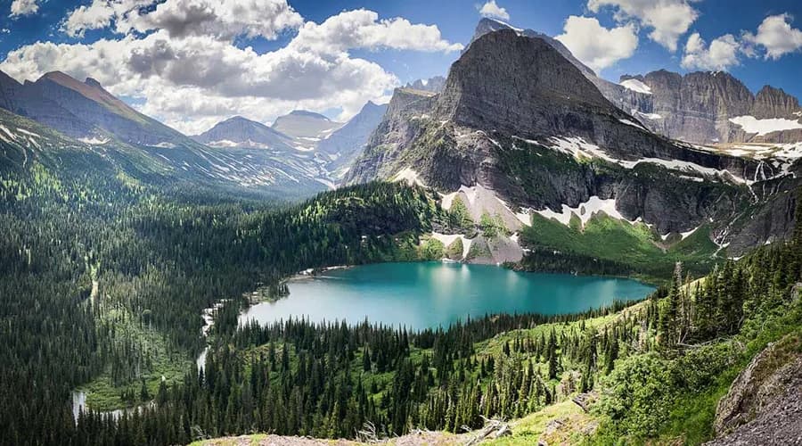 Glacier National Park is also home to numerous hiking trails