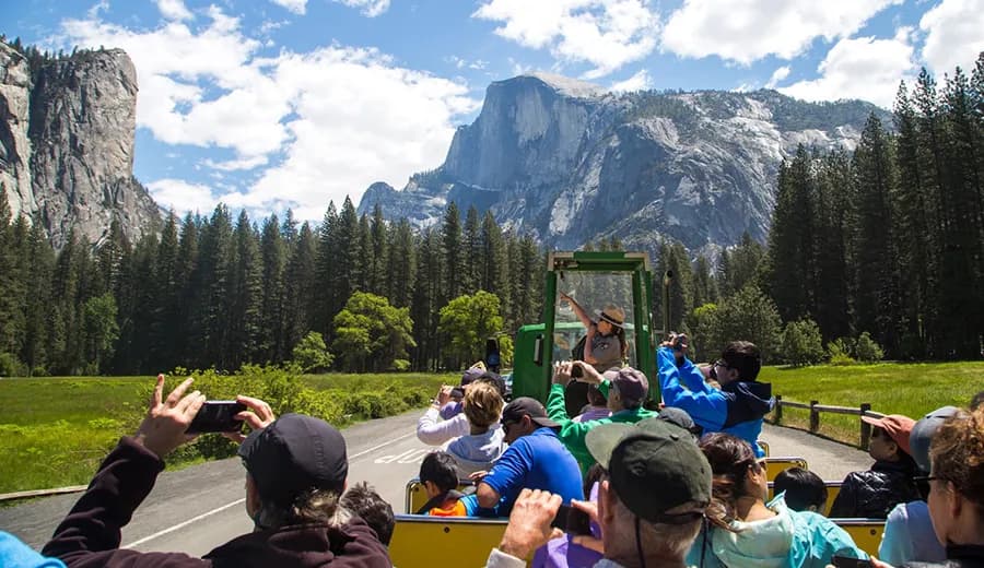 Yosemite Hospitality offers open-air Valley Floor Tours