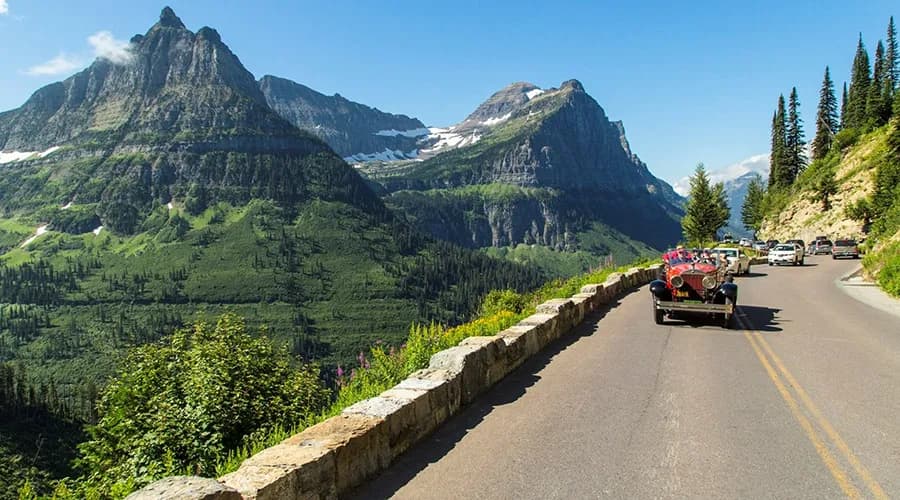The historic Going-to-the-Sun Road is one of Glacier National Park's most iconic attractions