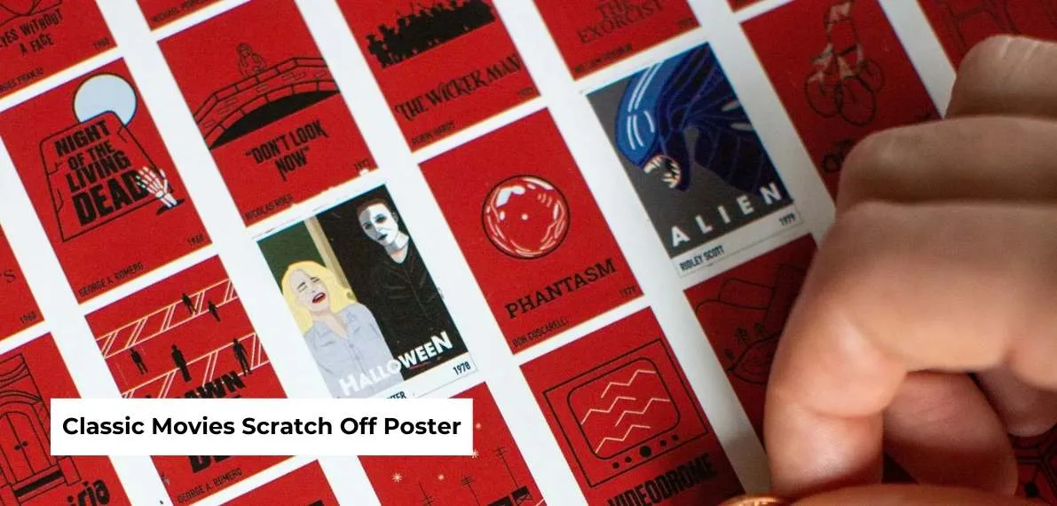 post-Top 100 Classic Movies Scratch Off Poster on Amazon