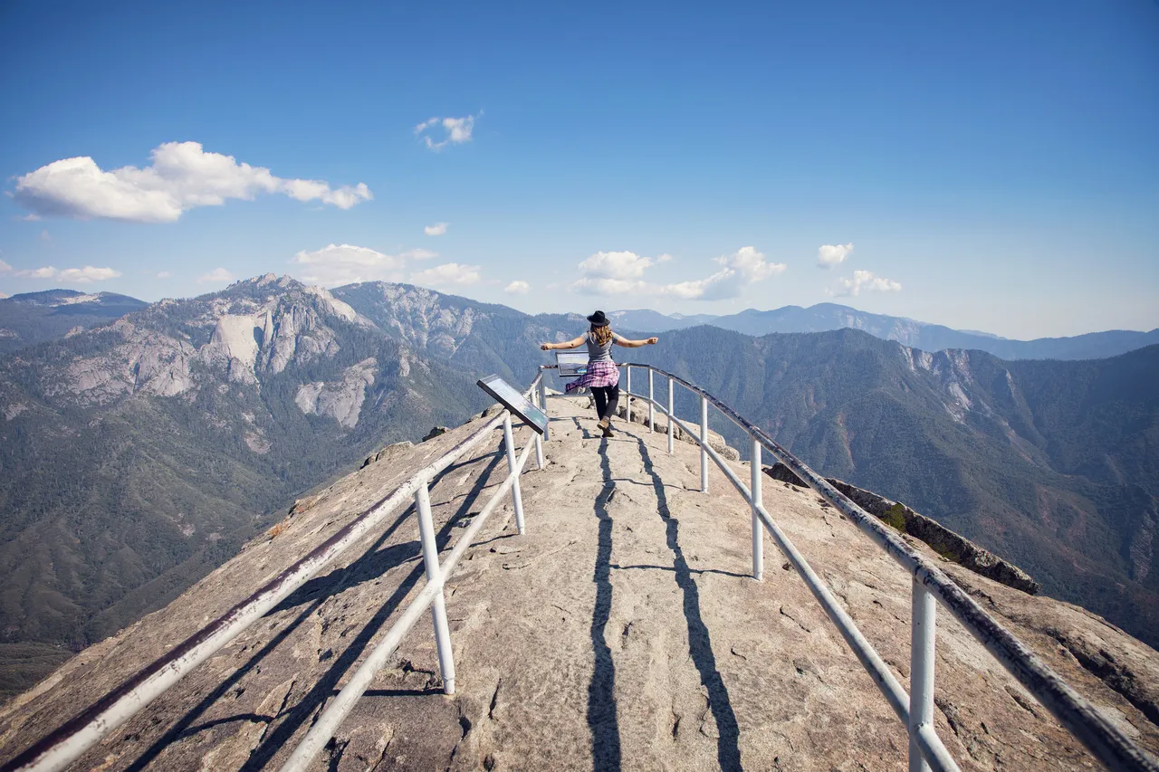 Challenge yourself with a climb to the top of Moro Rock