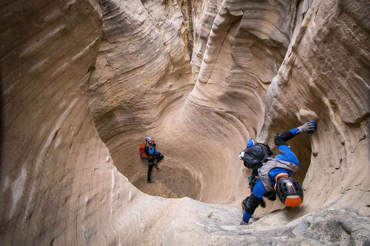 Narrow slot canyons that can be explored on foot or with canyoneering gear