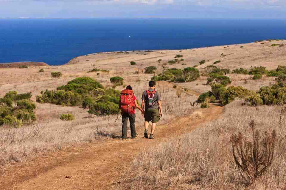 A popular way to explore the islands is by boating in and hiking the trails