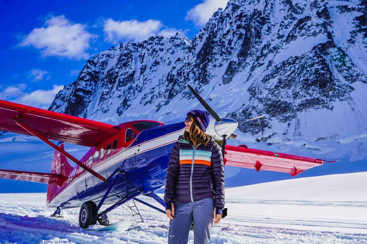 For a bird's-eye view of Denali's vast landscapes and rugged terrain, consider taking a flightseeing tour. 