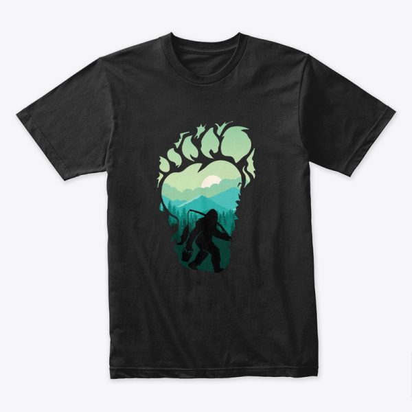 Bigfoot Fishing Funny Fishing Gift T-Shirt