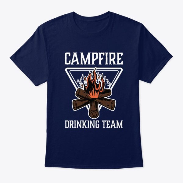 Camping Crew Campfire Drinking Team T-Shirt