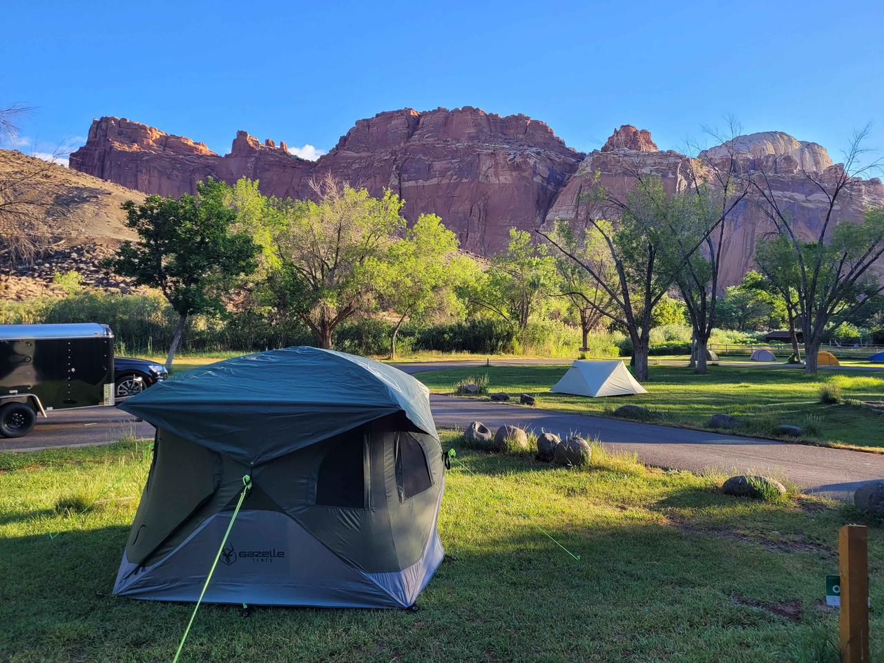 Camping in Capitol Reef National Park harkens to an ancient time