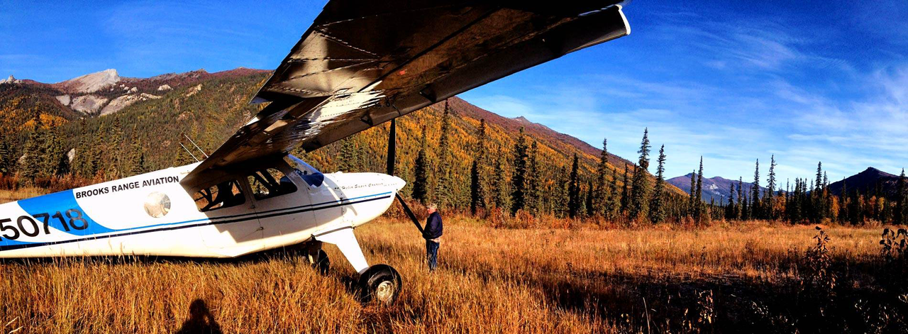 Bush planes are often used to transport visitors and supplies to and from the park.