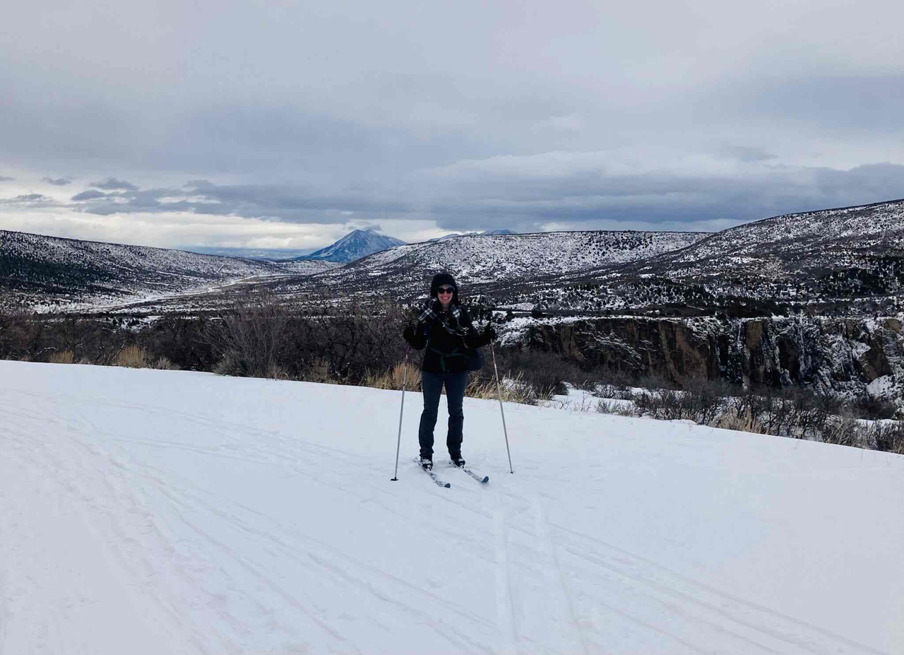 Strap on your snowshoes or cross-country skis and explore the park's snow-covered trails