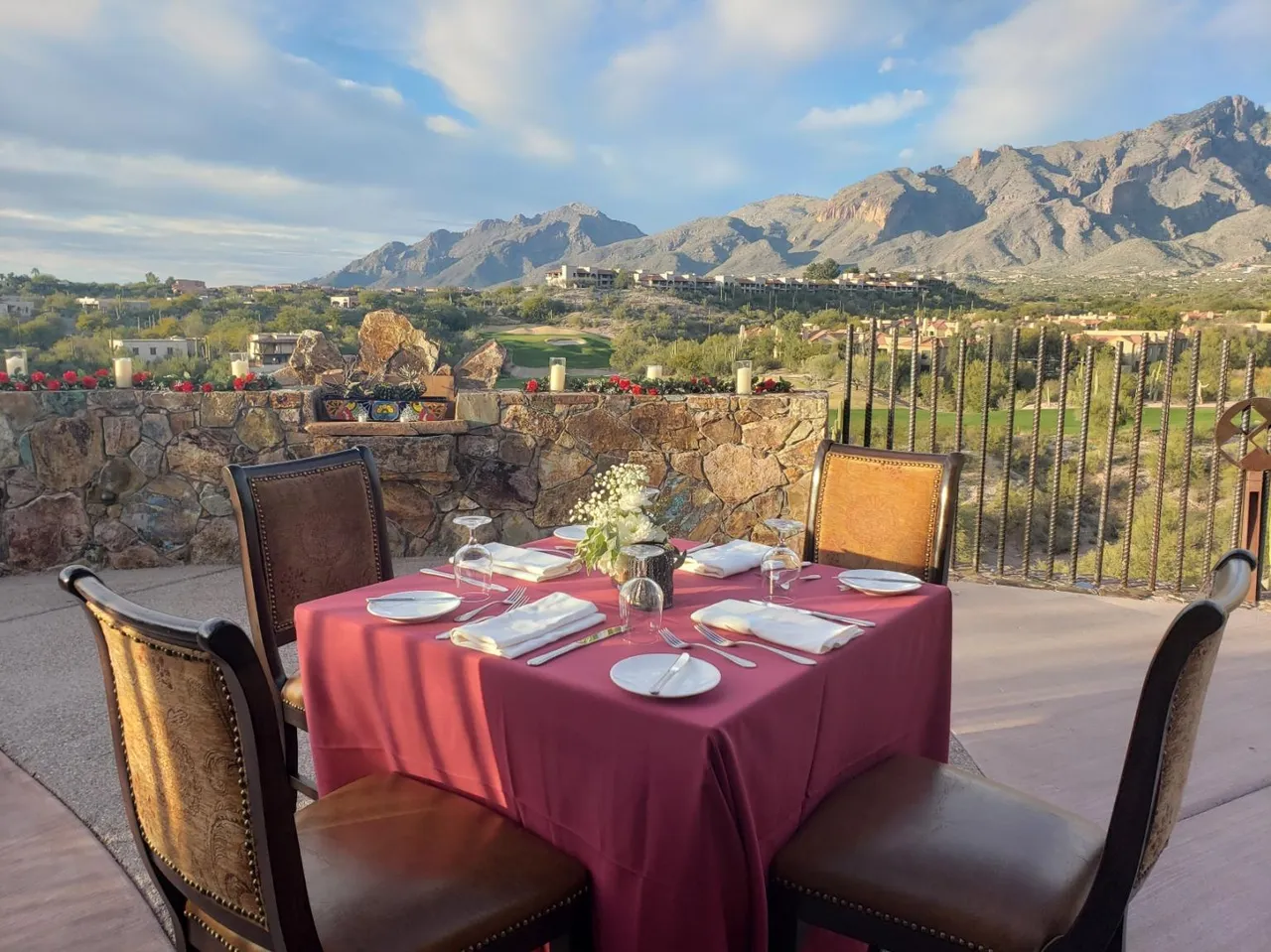 The Grill offers panoramic views of the surrounding mountains and desert landscapes