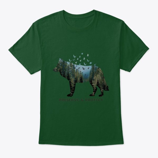 Wolf National Park Preserve and Protect T-Shirt