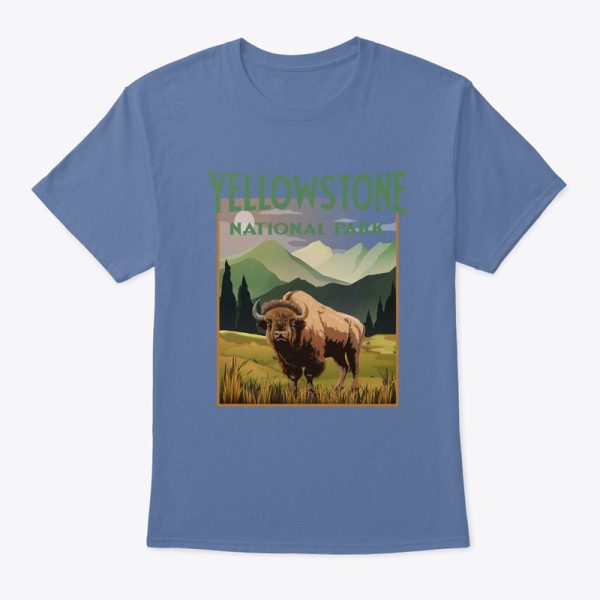 Yellowstone National Park Bison Vintage T-Shirt