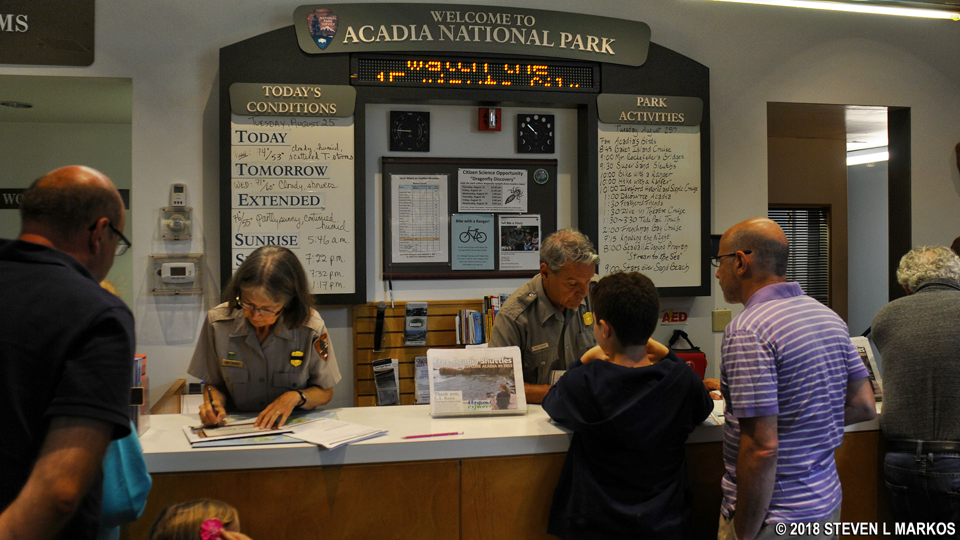 acadia national park visitor center