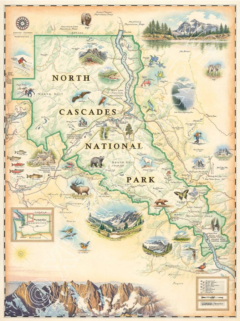 North Cascades National Park Map