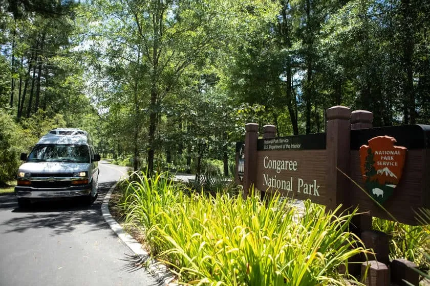 The most convenient ways to reach Congaree National Park are by car