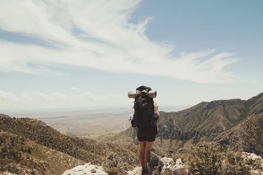 The Guadalupe Mountains National Park offers a wide range of backcountry and wilderness hiking opportunities