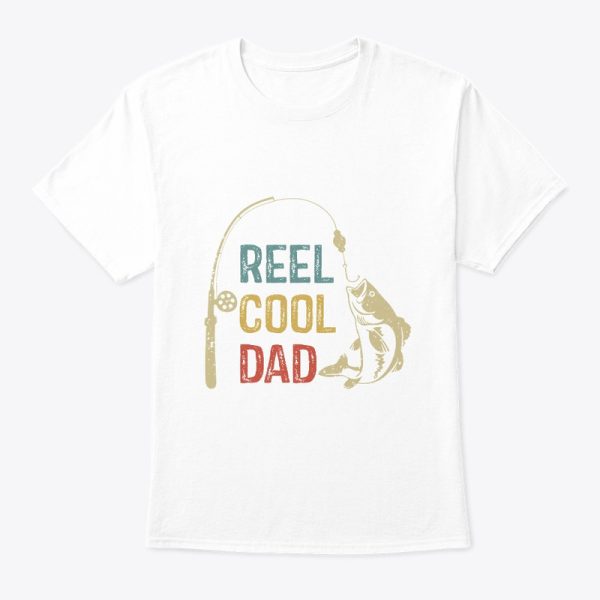 Vintage Fishing Gift Reel cool Dad T-Shirt