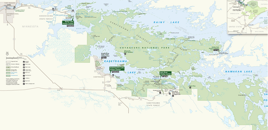 Voyageurs National Park Map