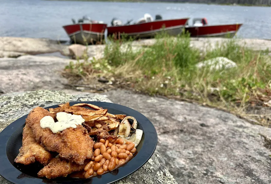 Walleye Shore Lunch in Voyageurs National Park