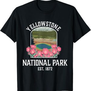 Yellowstone NP Bitterroot Flower Vintage T-Shirt