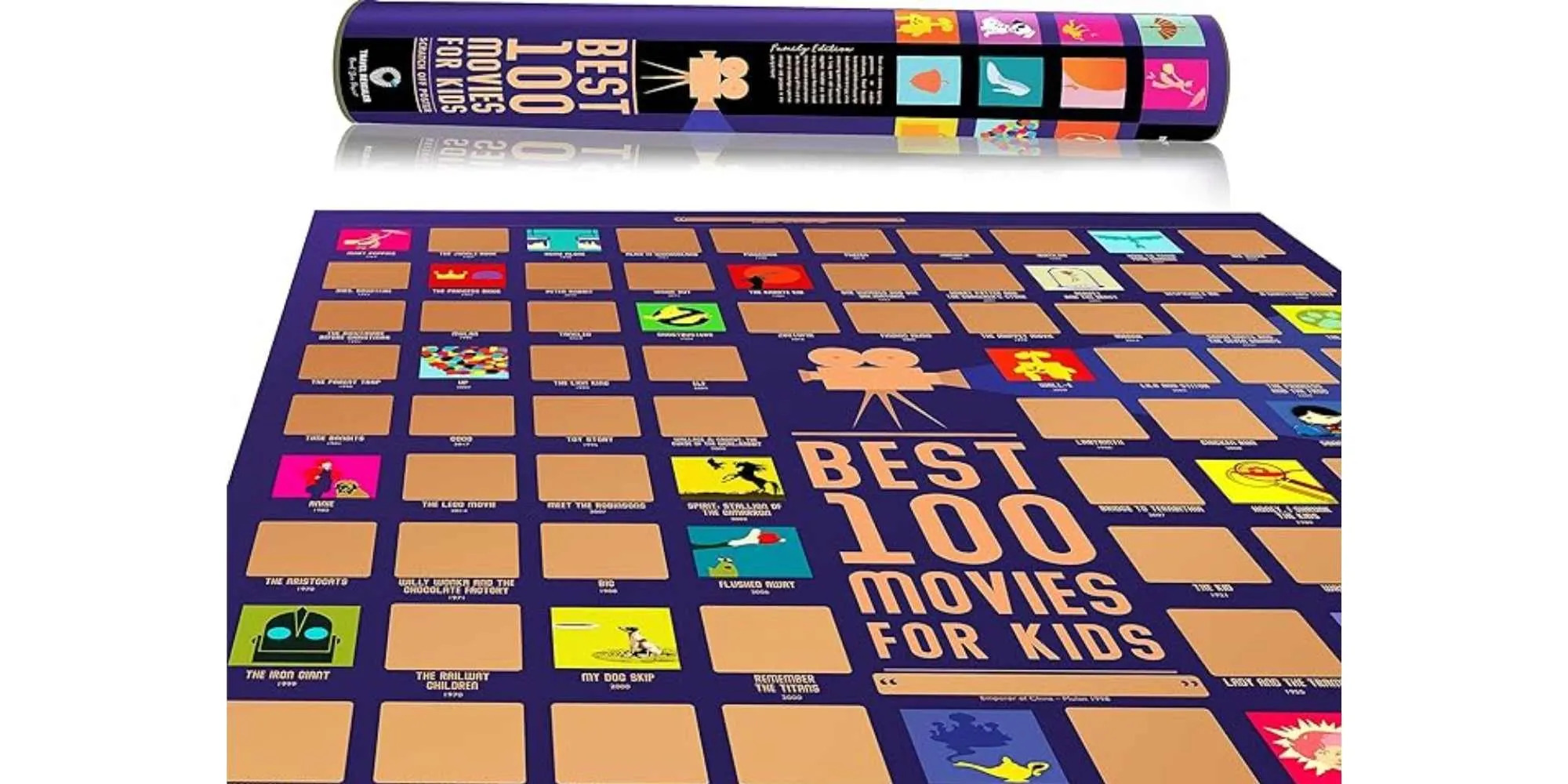 classic movie scratch off poster