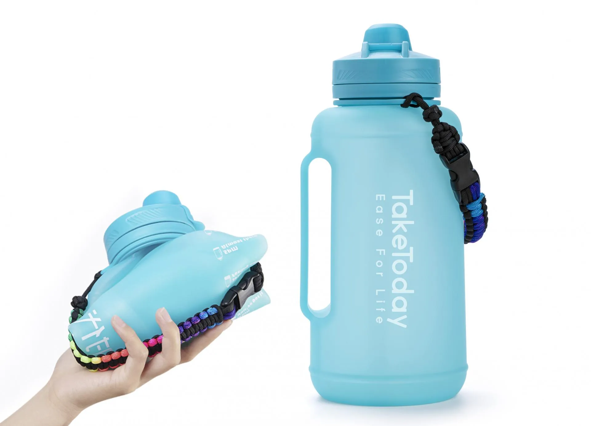 collapsible silicone water bottle