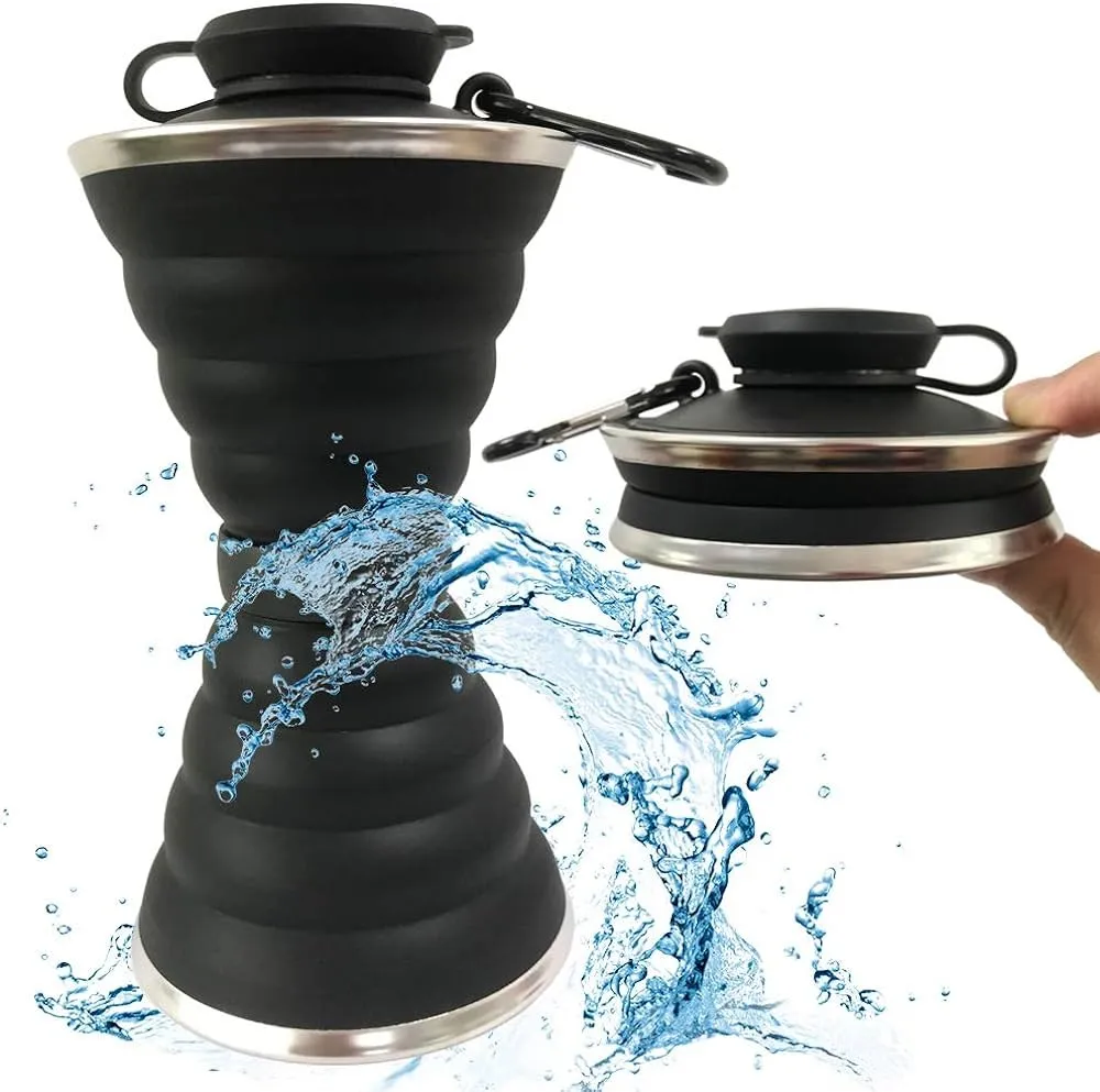 collapsible silicone water bottle
