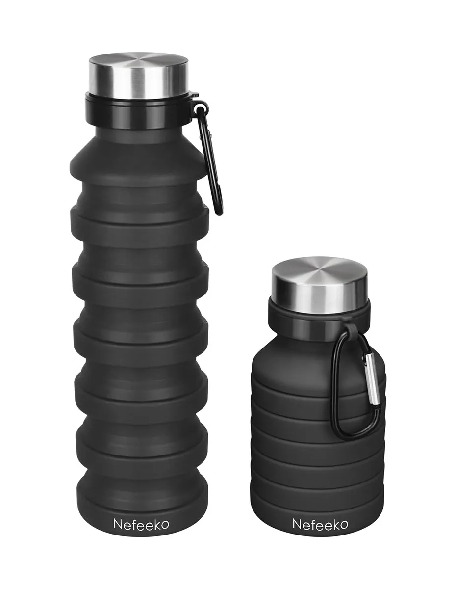 collapsible silicone water bottle