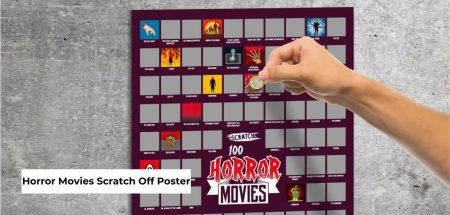 horror movie scratch off poster