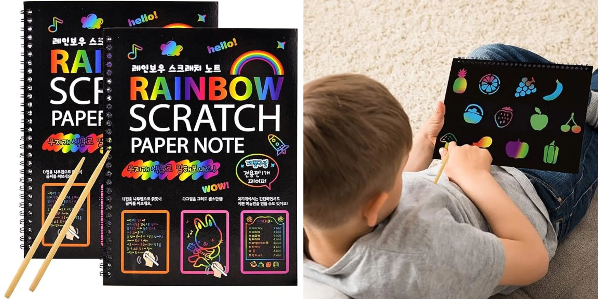 kids books scratch off poster