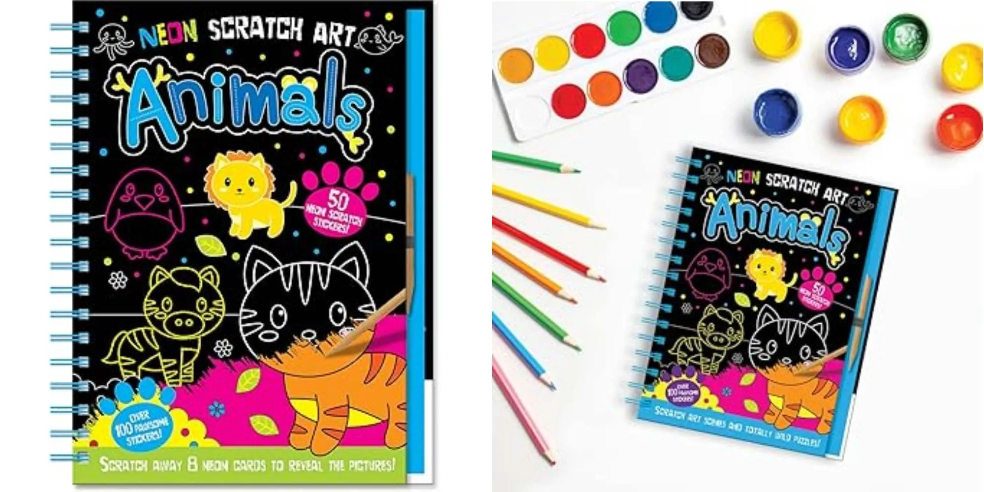 scratch off posters animals