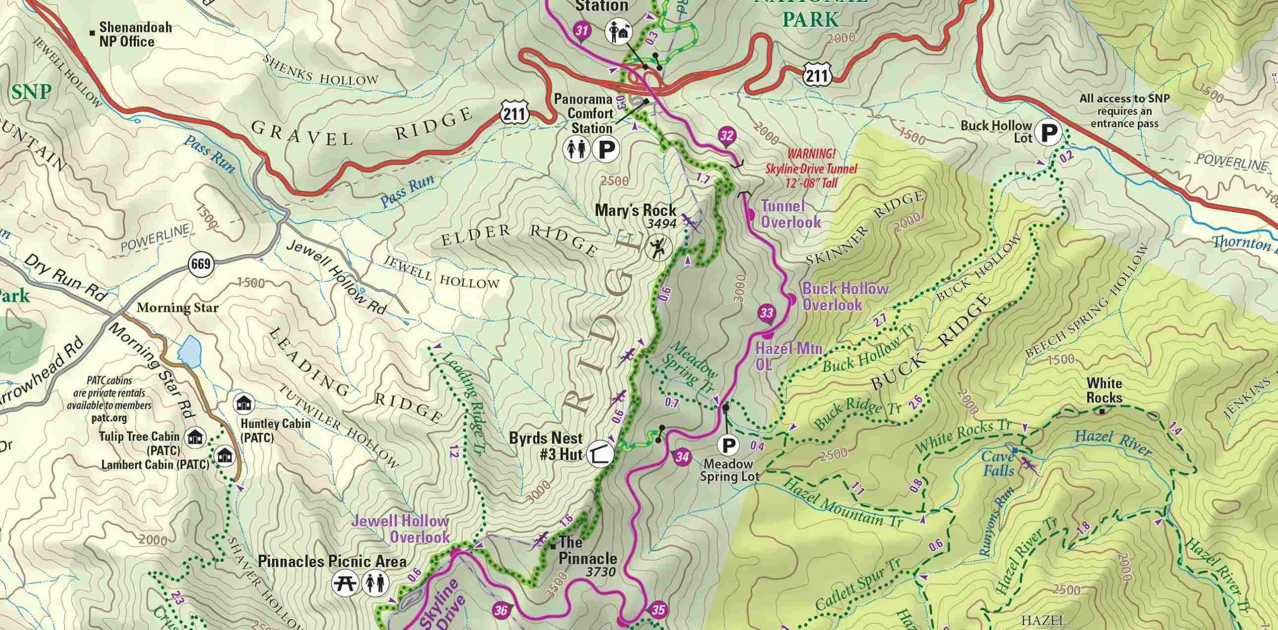 shenandoah national park climbing
