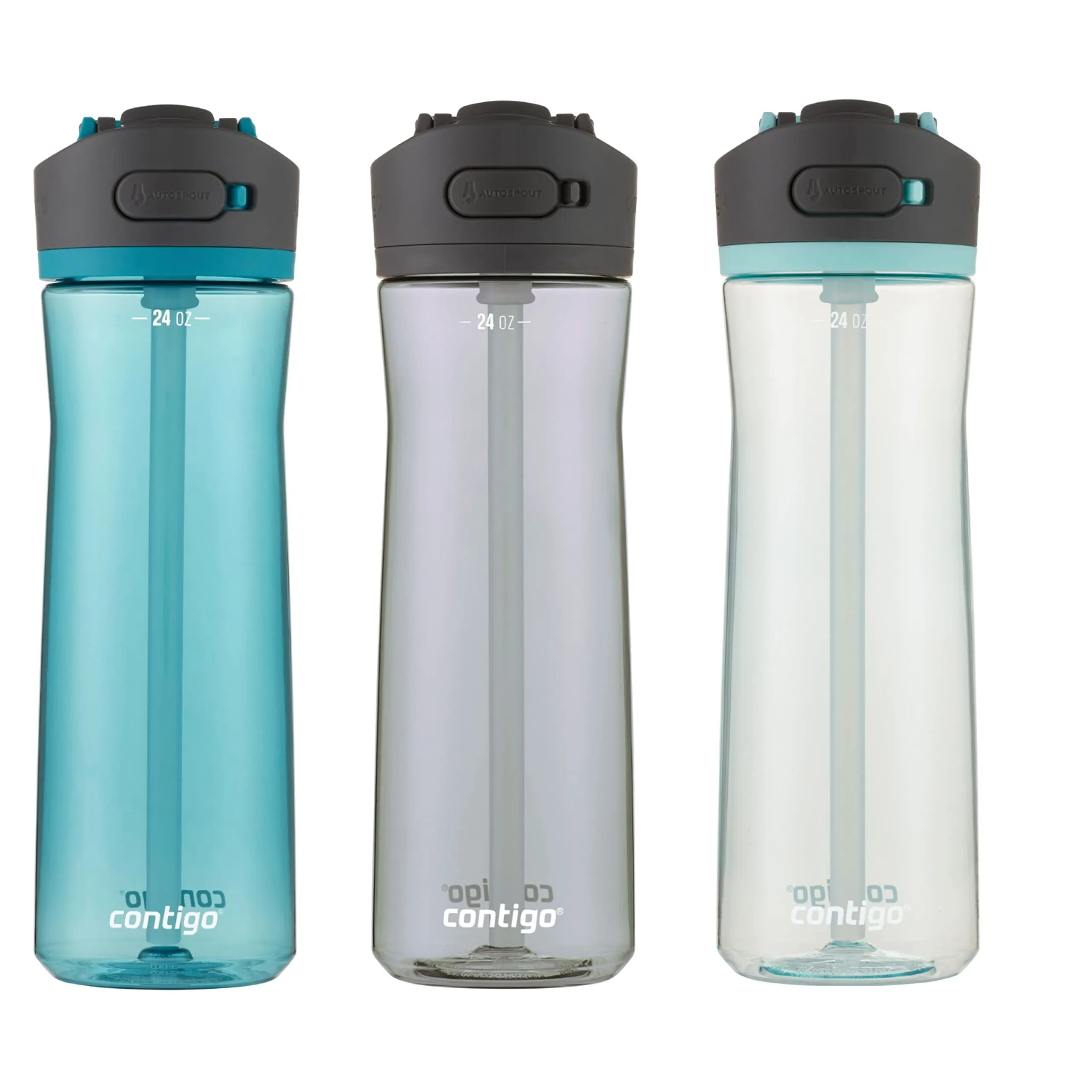 travel water bottle plastic with straw