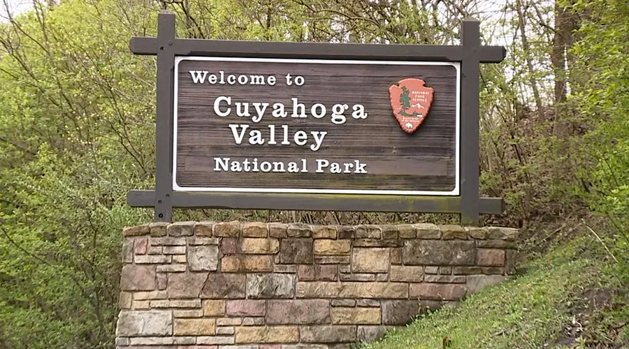 Cuyahoga Valley National Park in Ohio is conveniently located near Cleveland and Akron