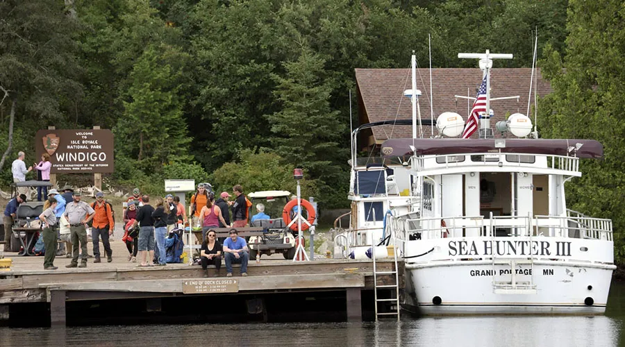 Isle Royale National Park is only accessible by water