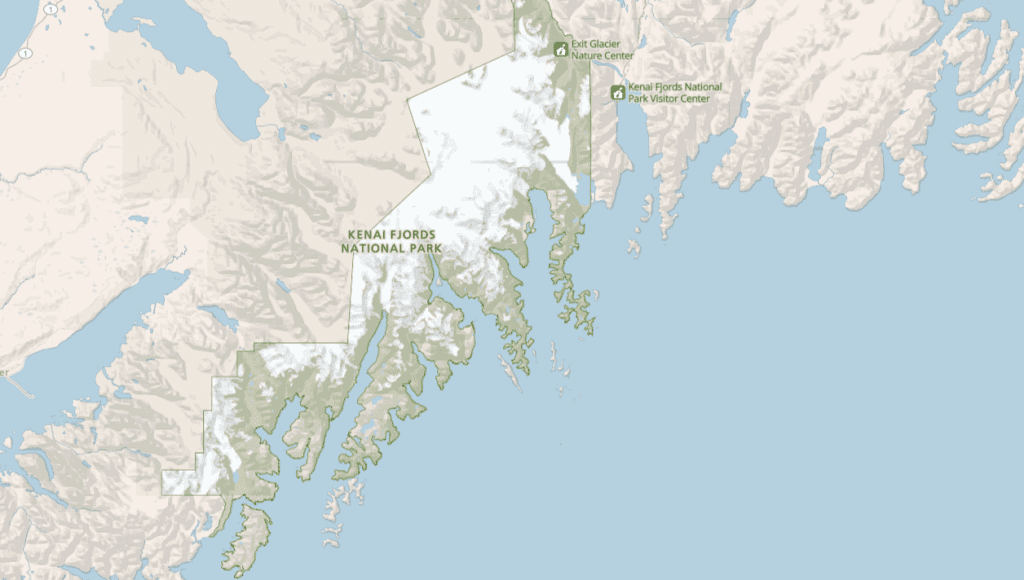 Kenai Fjords National Park Map