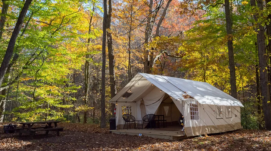 Camping in Cuyahoga Valley National Park is a popular option