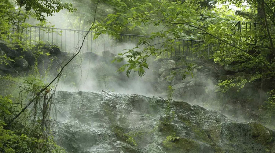 During the spring, visitors can enjoy the park's lush, verdant landscapes
