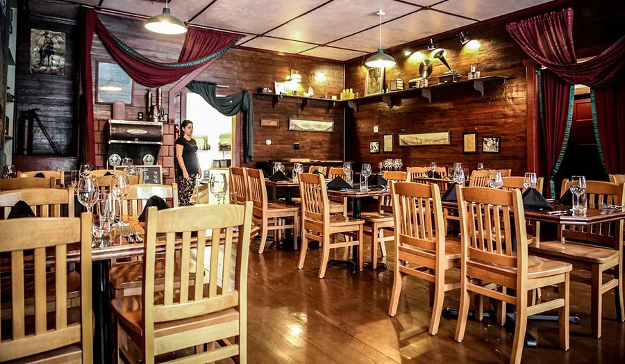 Space inside The Salmon Bear Restaurant