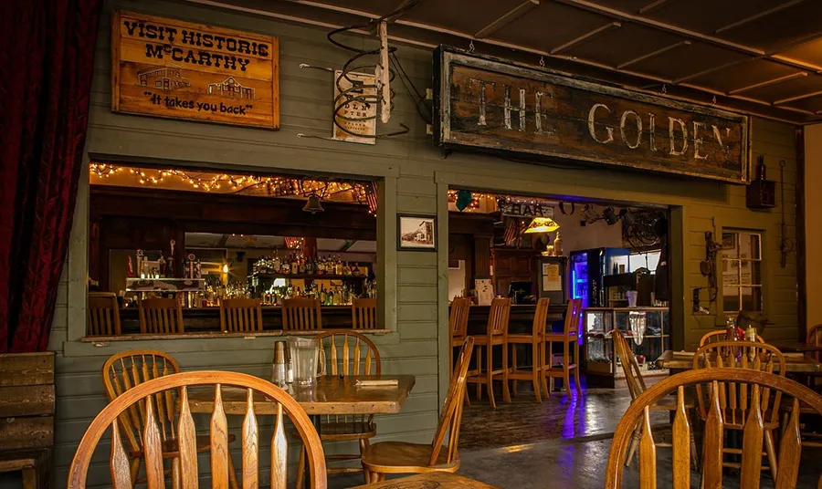 Space inside The Golden Saloon