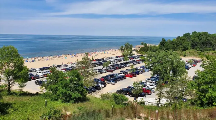 The Indiana Dunes National Park is easily accessible by car