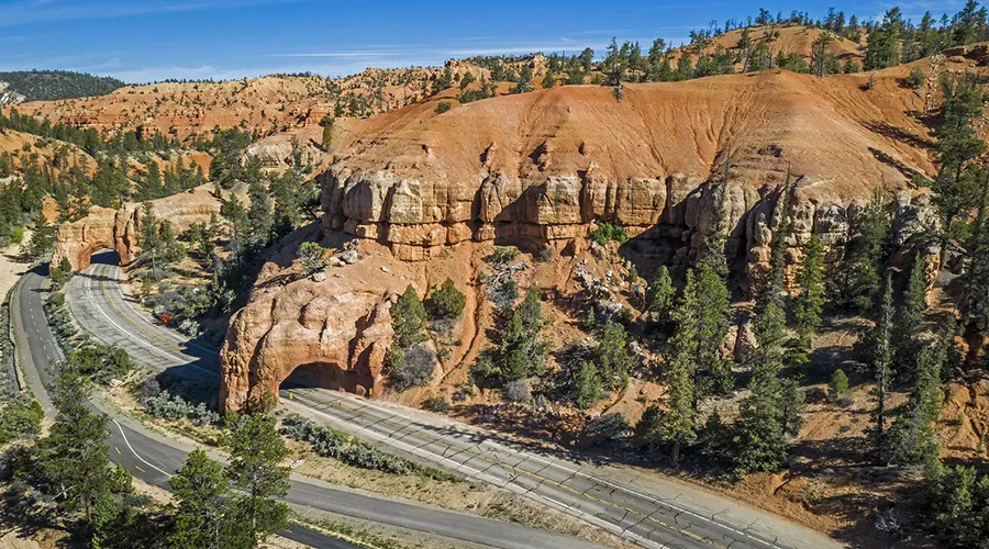 The main park road spans 18 miles