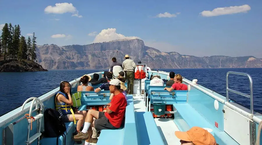 Boat tours of Crater Lake offer unique views and experiences