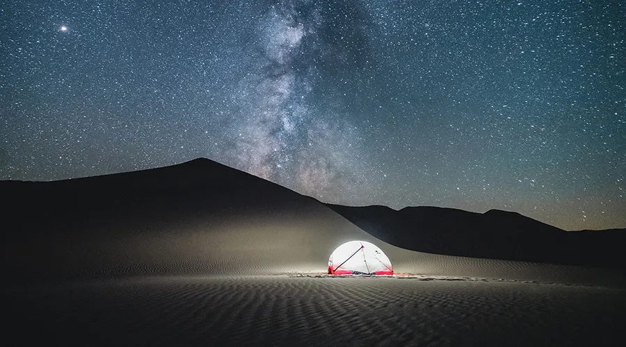 Camp under the stars of Death Valley National Park
