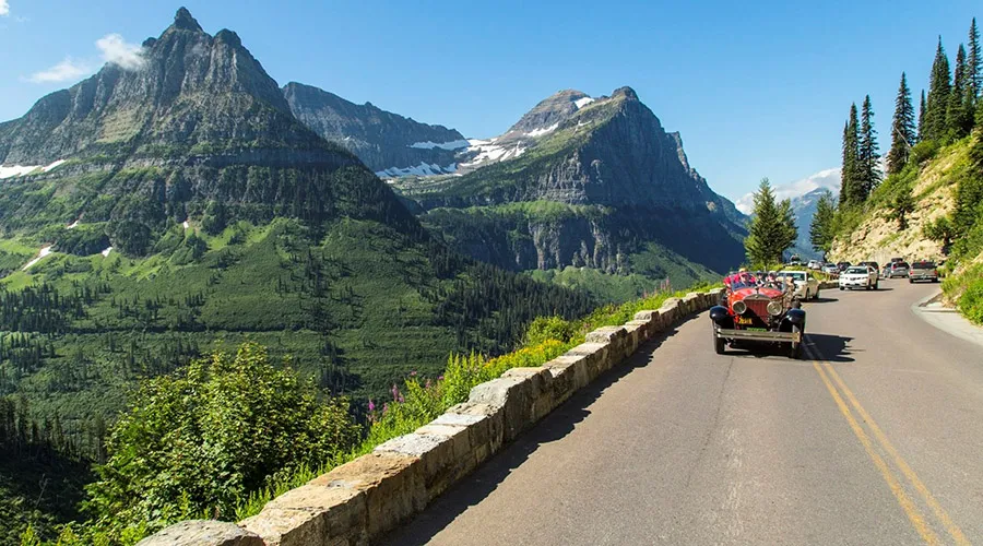 The historic Going-to-the-Sun Road is one of Glacier National Park's most iconic attractions