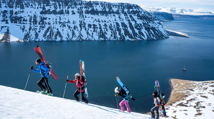 Snow climbing activities