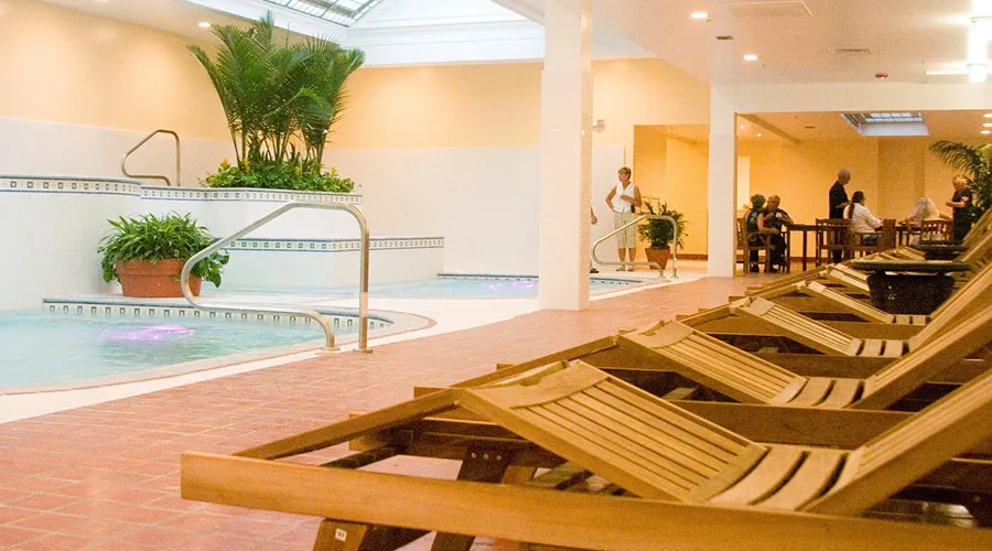 The Quapaw Bathhouse offers thermal pools, private baths and a steam cave