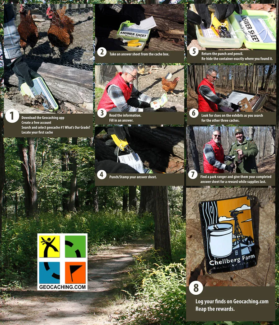 Geocaching is an outdoor treasure-hunting game where players
