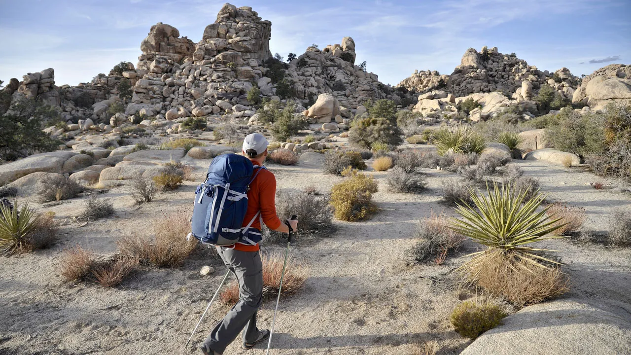 The trails wind through stunning desert landscapes