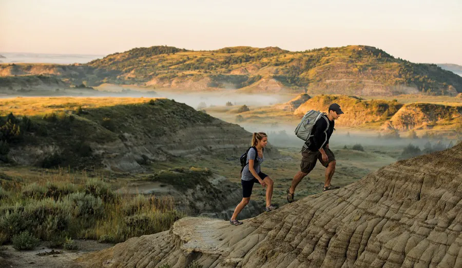 Theodore Roosevelt National Park has 33 great trails for hiking